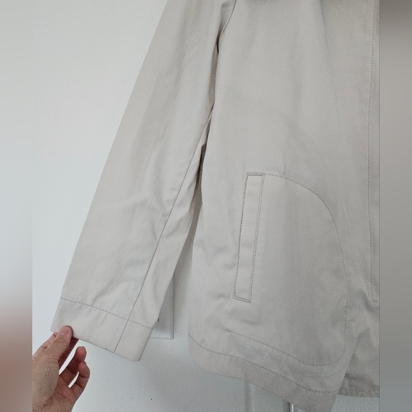 Talbots Beige Zip-Up and Button-Up Jacket with Pockets, Size 6P - Picture 2 of 9